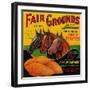 Fair Grounds Yam Label - Breaux Bridge, LA-Lantern Press-Framed Art Print