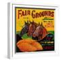 Fair Grounds Yam Label - Breaux Bridge, LA-Lantern Press-Framed Art Print