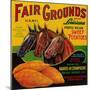 Fair Grounds Yam Label - Breaux Bridge, LA-Lantern Press-Mounted Art Print