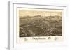 Fair Haven, Vermont - Panoramic Map-Lantern Press-Framed Art Print