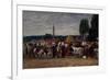 Fair in Brittany, 1874-Eugene Louis Boudin-Framed Giclee Print