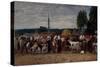 Fair in Brittany, 1874-Eugene Louis Boudin-Stretched Canvas