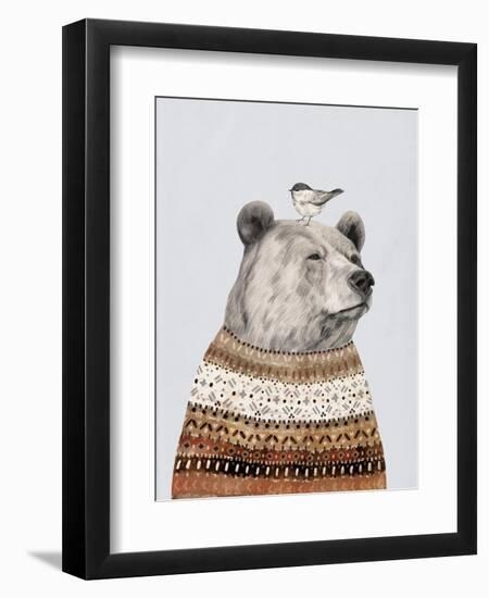 Fair Isle Bear I-Victoria Borges-Framed Art Print