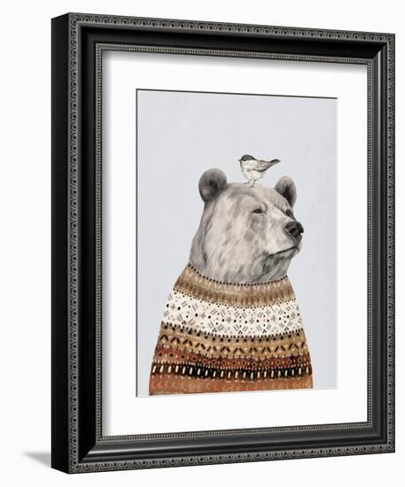 Fair Isle Bear I-Victoria Borges-Framed Art Print