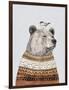 Fair Isle Bear I-Victoria Borges-Framed Art Print