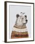 Fair Isle Bear I-Victoria Borges-Framed Art Print