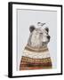 Fair Isle Bear I-Victoria Borges-Framed Art Print