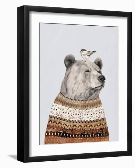 Fair Isle Bear I-Victoria Borges-Framed Art Print