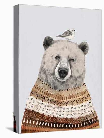 Fair Isle Bear II-Victoria Borges-Stretched Canvas