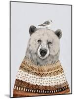 Fair Isle Bear II-Victoria Borges-Mounted Art Print