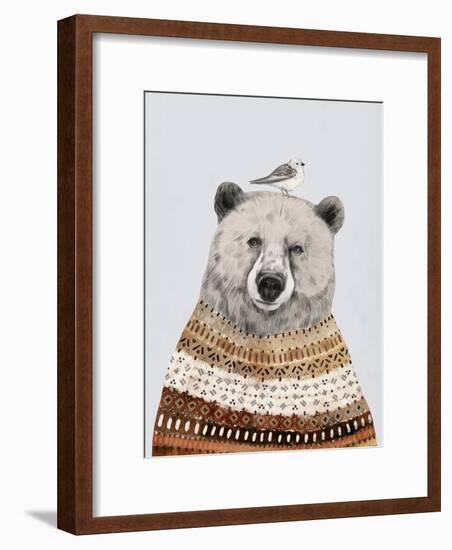 Fair Isle Bear II-Victoria Borges-Framed Art Print