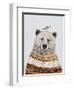 Fair Isle Bear II-Victoria Borges-Framed Art Print