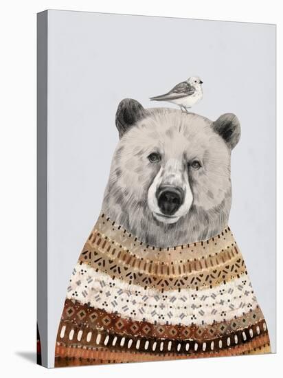 Fair Isle Bear II-Victoria Borges-Stretched Canvas