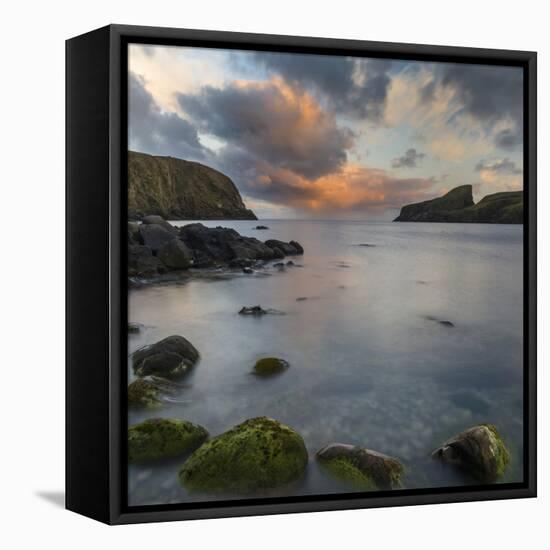 Fair Isle. in the Far North of Scotland. the Coast Near Finni Quoy. Scotland, Shetland Islands-Martin Zwick-Framed Stretched Canvas