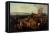 Fair on the Town Moor, Newcastle, C.1810-John Glen Wilson-Framed Stretched Canvas