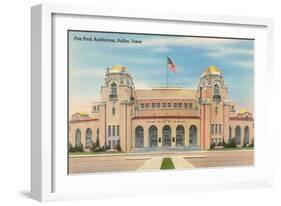 Fair Park Auditorium, Dallas, Texas-null-Framed Art Print