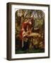 Fair Rosamond Alone in Her Bower (Oil on Canvas)-William Bell Scott-Framed Giclee Print