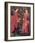 Fair Rosamund and Queen Eleanor (Mixed Media on Paper)-Edward Burne-Jones-Framed Giclee Print