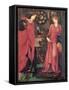 Fair Rosamund and Queen Eleanor (Mixed Media on Paper)-Edward Burne-Jones-Framed Stretched Canvas