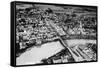 Fairbanks, Alaska - Aerial View of the City-Lantern Press-Framed Stretched Canvas