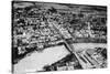 Fairbanks, Alaska - Aerial View of the City-Lantern Press-Stretched Canvas