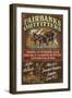 Fairbanks, Alaska - Moose Outfitters-Lantern Press-Framed Art Print