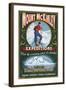 Fairbanks, Alaska - Mt. McKinley Climbers-Lantern Press-Framed Art Print