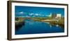 Fairbanks Alaska Skyline view over Chena River-null-Framed Photographic Print