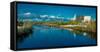 Fairbanks Alaska Skyline view over Chena River-null-Framed Stretched Canvas