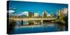 Fairbanks Alaska Skyline view over Chena River-null-Stretched Canvas