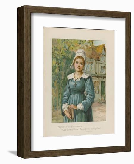 Fairest of All the Maids Was Evangeline, Benedict's Daughter-Henry Marriott Paget-Framed Giclee Print