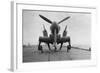 Fairey Firefly Aircraft Ready to Be Transported to the Hangar Lift, HMS Venerable, 1945-null-Framed Photographic Print