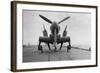 Fairey Firefly Aircraft Ready to Be Transported to the Hangar Lift, HMS Venerable, 1945-null-Framed Photographic Print