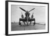 Fairey Firefly Aircraft Ready to Be Transported to the Hangar Lift, HMS Venerable, 1945-null-Framed Photographic Print