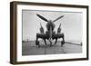 Fairey Firefly Aircraft Ready to Be Transported to the Hangar Lift, HMS Venerable, 1945-null-Framed Photographic Print