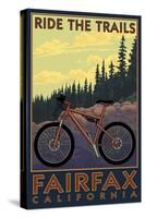 Fairfax, California - Ride the Trails-Lantern Press-Stretched Canvas