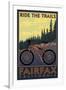 Fairfax, California - Ride the Trails-Lantern Press-Framed Art Print