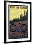 Fairfax, California - Ride the Trails-Lantern Press-Framed Art Print