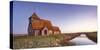 Fairfield Church (St. Thomas a Becket Church) at dawn, Romney Marsh, near Rye, Kent, England, Unite-Andrew Sproule-Stretched Canvas