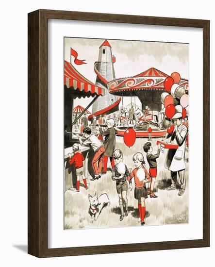 Fairground Scene-null-Framed Giclee Print