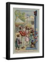 Fairground Strength Tester-null-Framed Premium Giclee Print