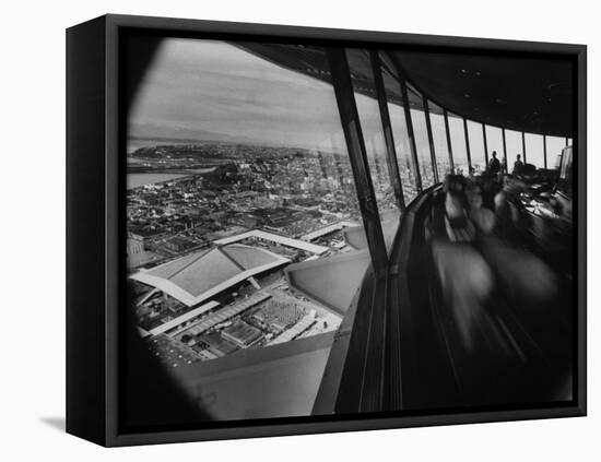 Fairgrounds from Space Needle-Ralph Crane-Framed Stretched Canvas
