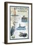 Fairhope, Alabama - Nautical Chart-Lantern Press-Framed Art Print