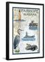 Fairhope, Alabama - Nautical Chart-Lantern Press-Framed Art Print