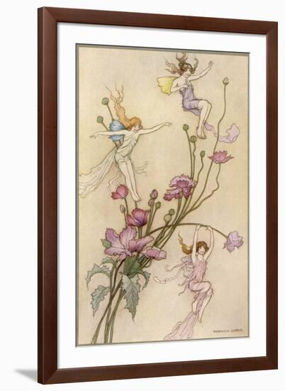 Fairies and Flowers-Warwick Goble-Framed Photographic Print