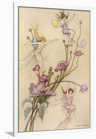 Fairies and Flowers-Warwick Goble-Framed Photographic Print