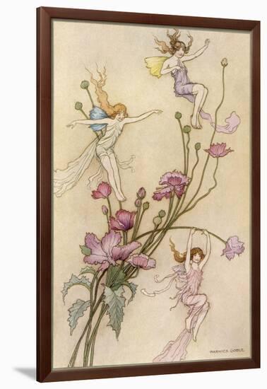 Fairies and Flowers-Warwick Goble-Framed Photographic Print