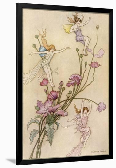 Fairies and Flowers-Warwick Goble-Framed Photographic Print