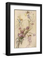 Fairies and Flowers-Warwick Goble-Framed Photographic Print