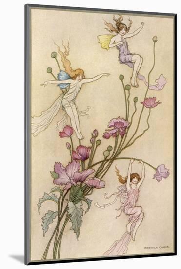Fairies and Flowers-Warwick Goble-Mounted Photographic Print